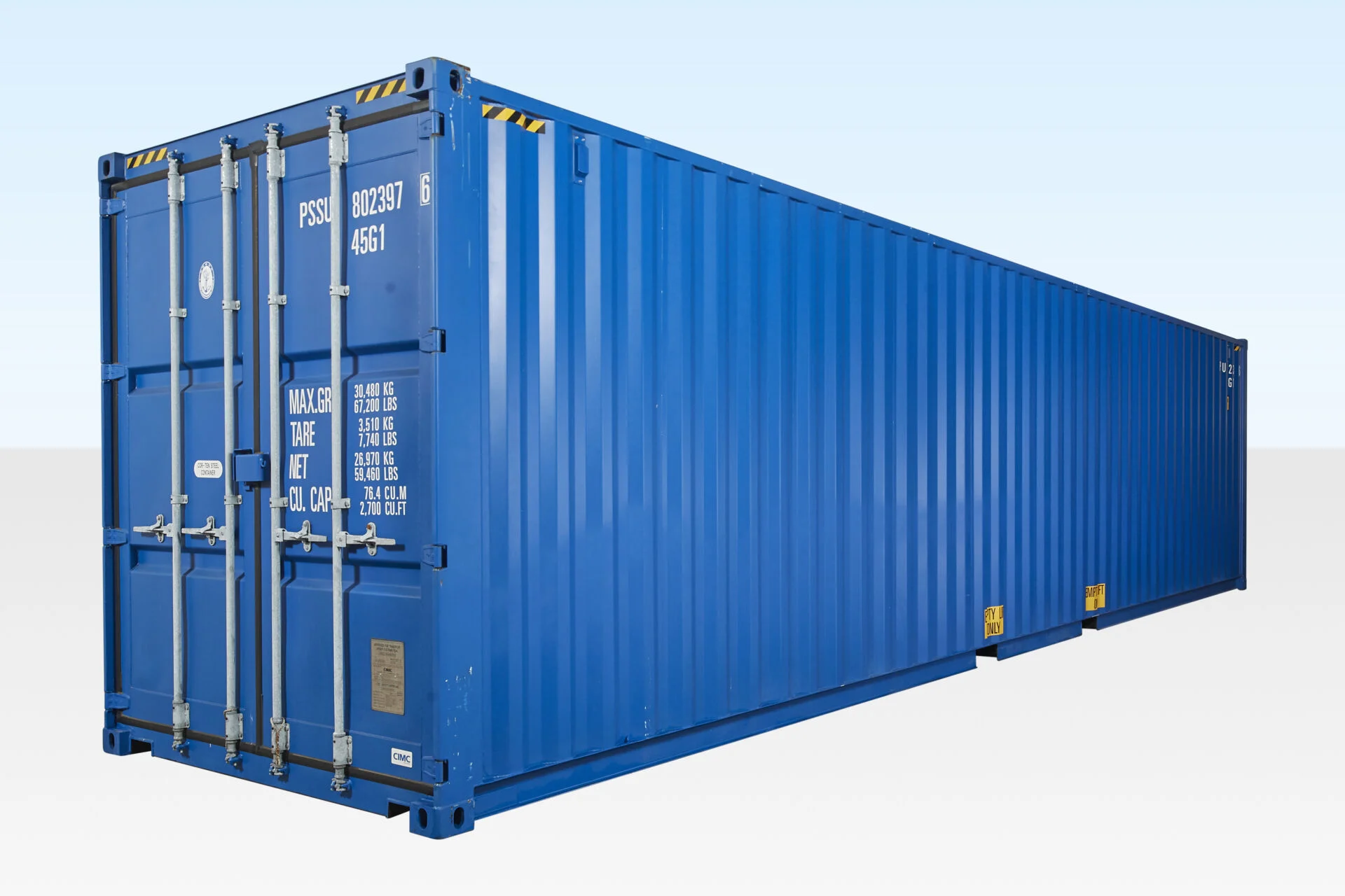 40ft High Cube Container – Blue One Trip