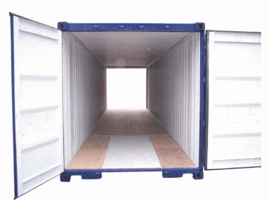 40ft x 8ft One Trip Tunnel Container Blue