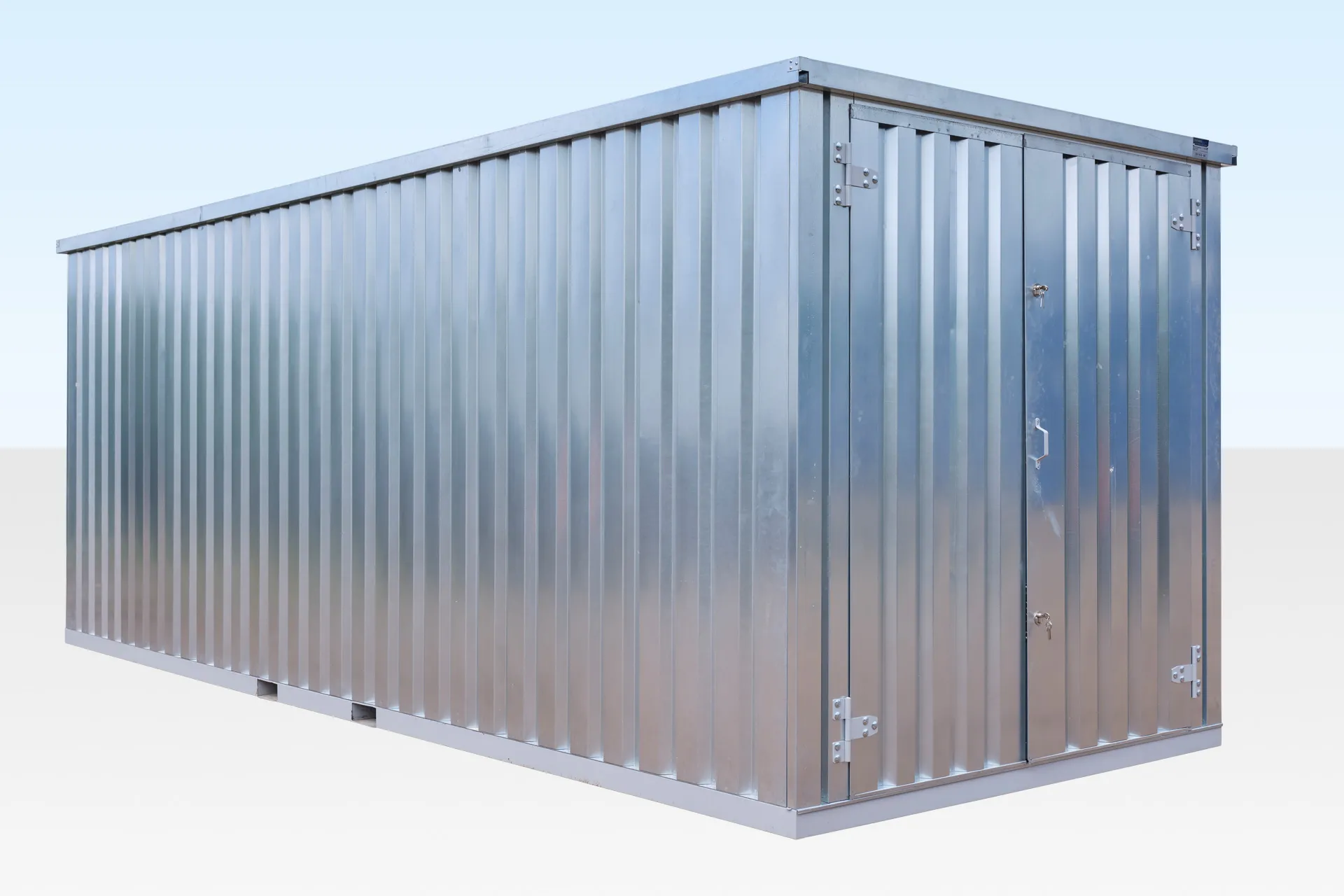 6m XL Flat Pack Container Store – Galvanised - Image 2