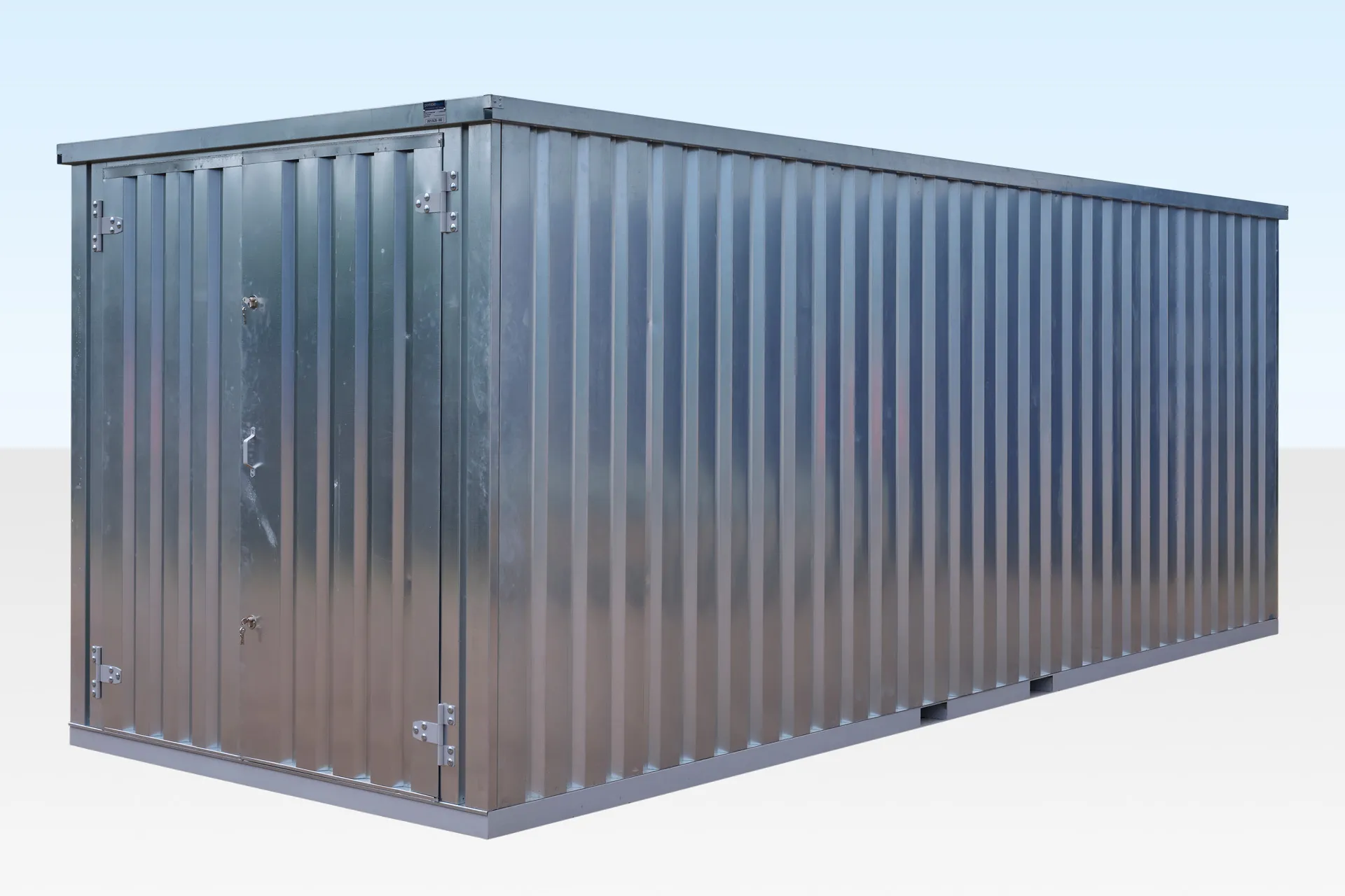 6m XL Flat Pack Container Store – Galvanised - Image 3