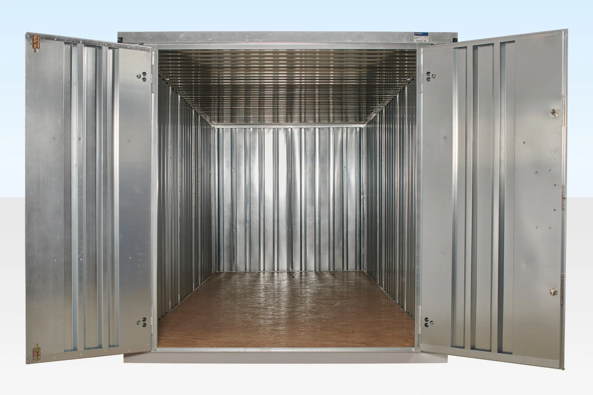 6m XL Flat Pack Container Store – Galvanised - Image 6