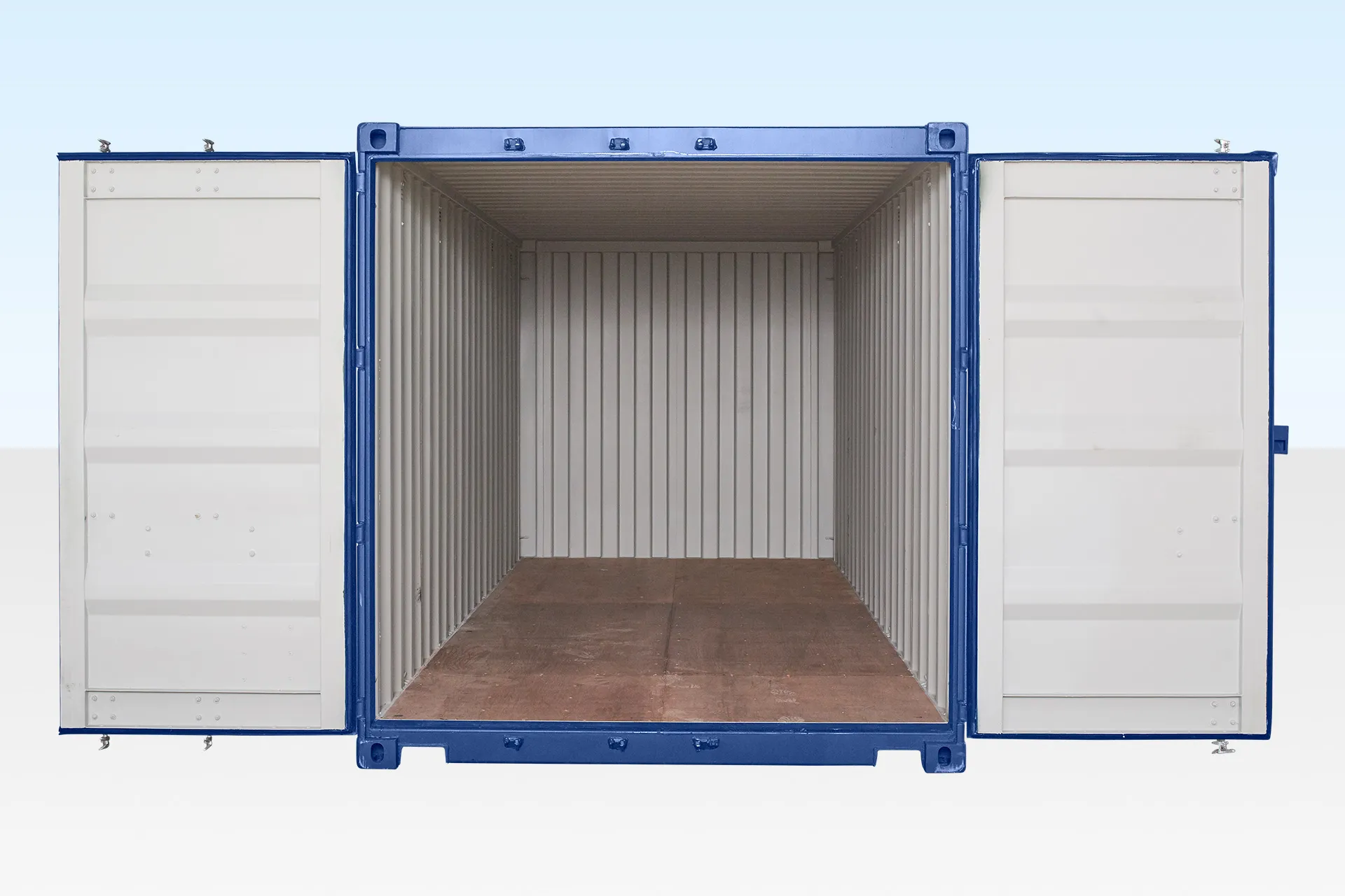 20ft Shipping Container (One Trip) Blue - Image 3